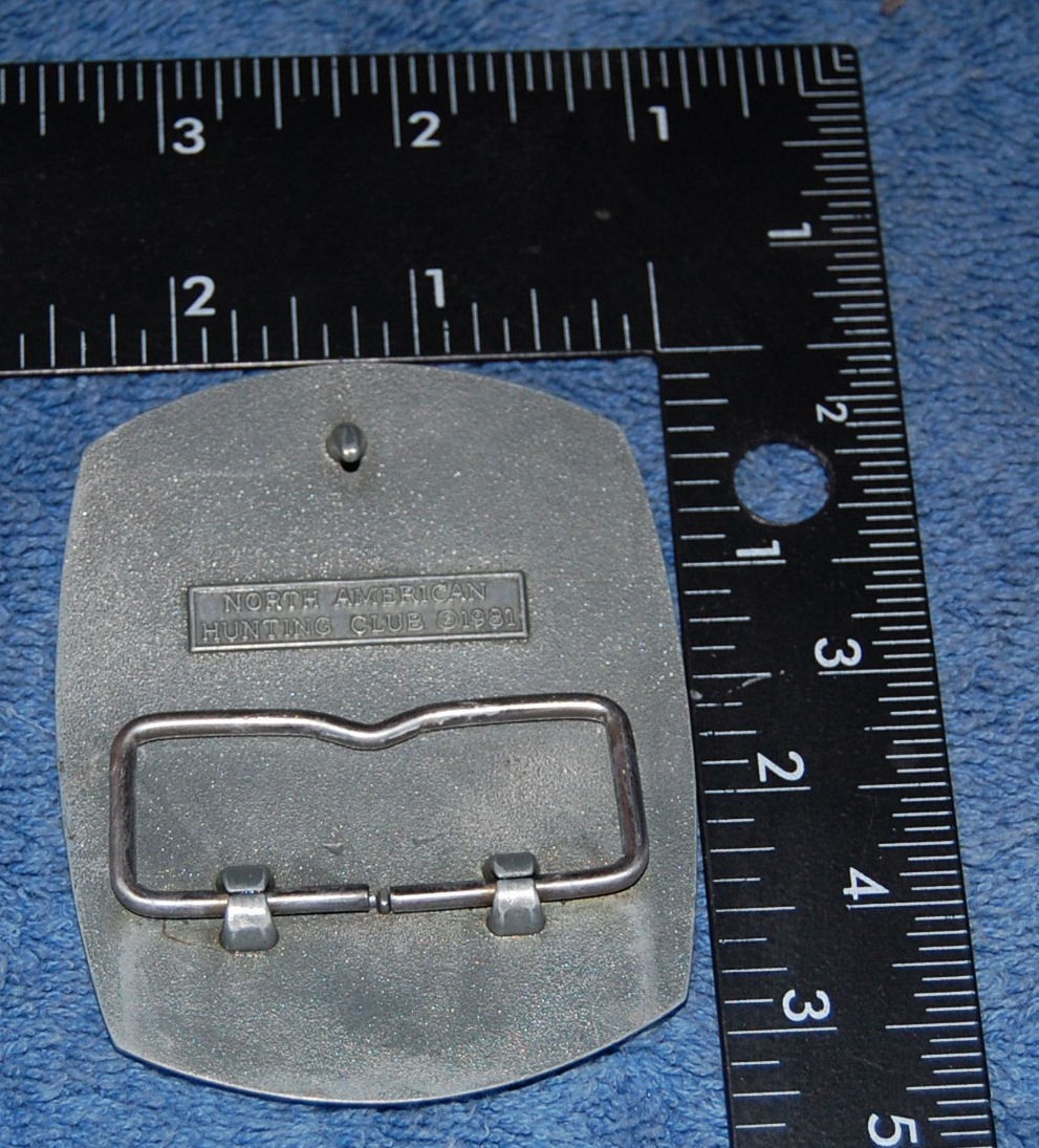 North American Hunting Club Life Member (Fred Billmaier) Belt Buckle, Complete