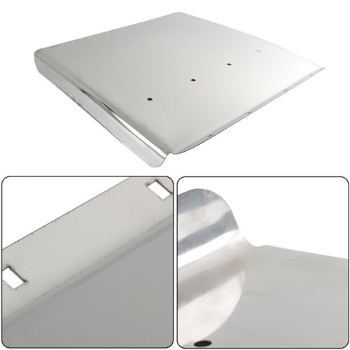 24 in x 24 in Stainless Steel Quarter Mud Flap Set Replacement for Semi Truck