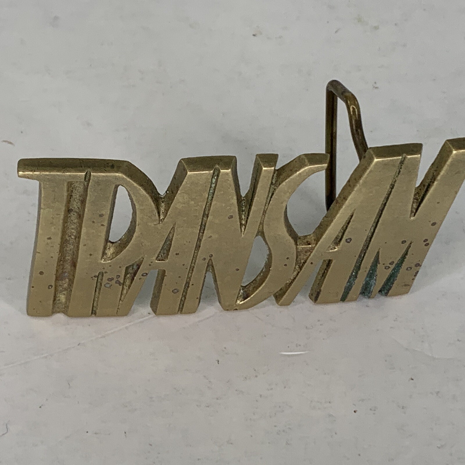 Solid brass trans am belt buckle Vintage Transam Bbb 4500