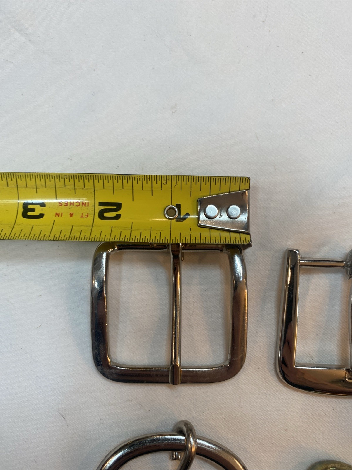 VNTG 5 pc LOT western BELT BUCKLES leather COWBOY rodeo BRASS Loop USA BB336 2