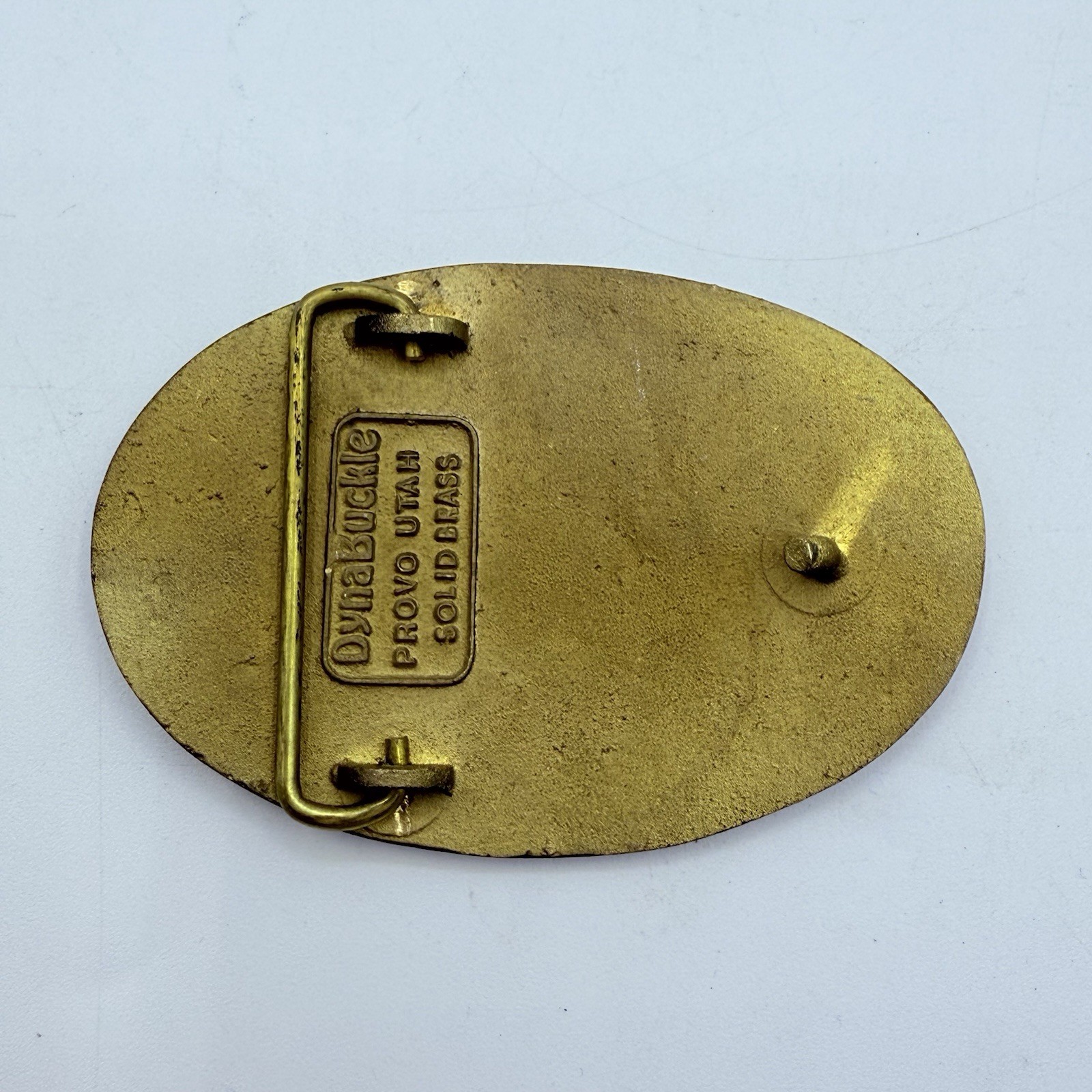 DRILLING SPECIALTIES COMPANY OIL & GAS BRASS VINTAGE BELT BUCKLE