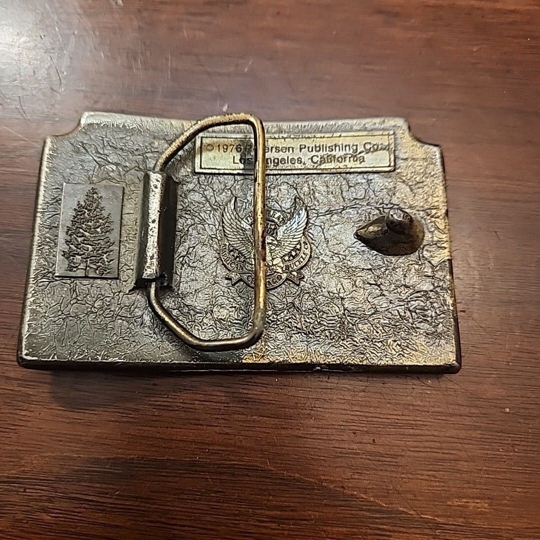 1976 Belt Buckle Brass Scenic Protect America&rsquo;s Hunting Heritage Vintage
