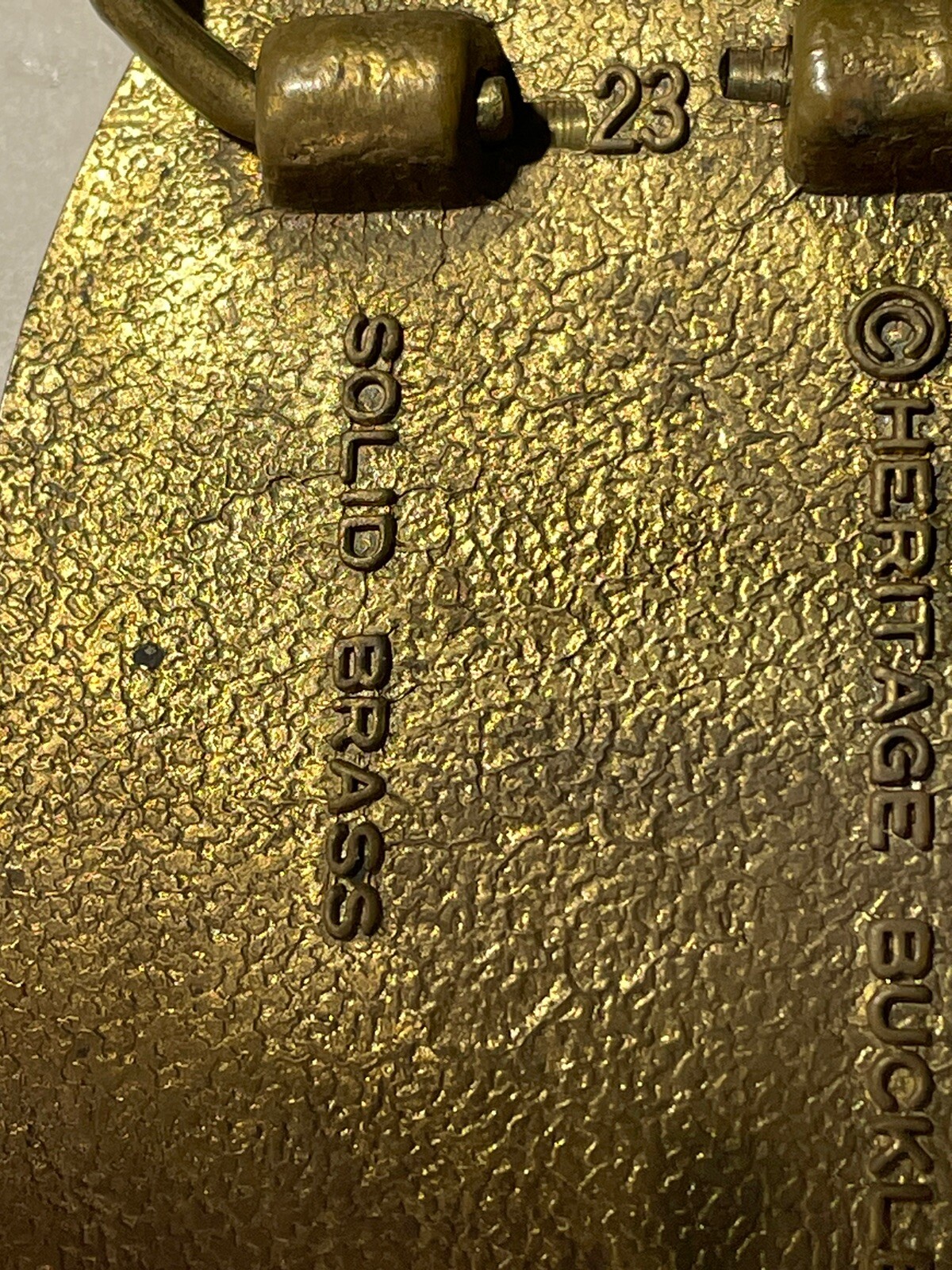 VTG Heritage Chariots of Fire 1983 General Safety Pumper No 17 Brass Belt Buckle