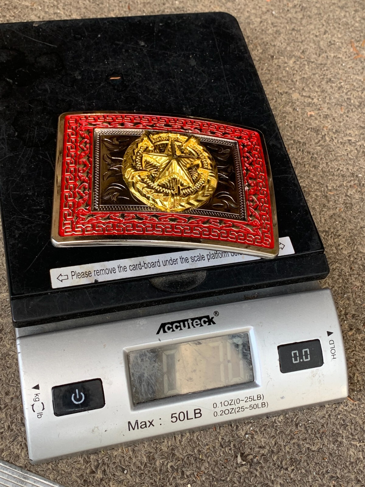Western Buckle Silver Gold Red Texas Lone Star Cowboy Fit 2 » Hebillas Vaqueras