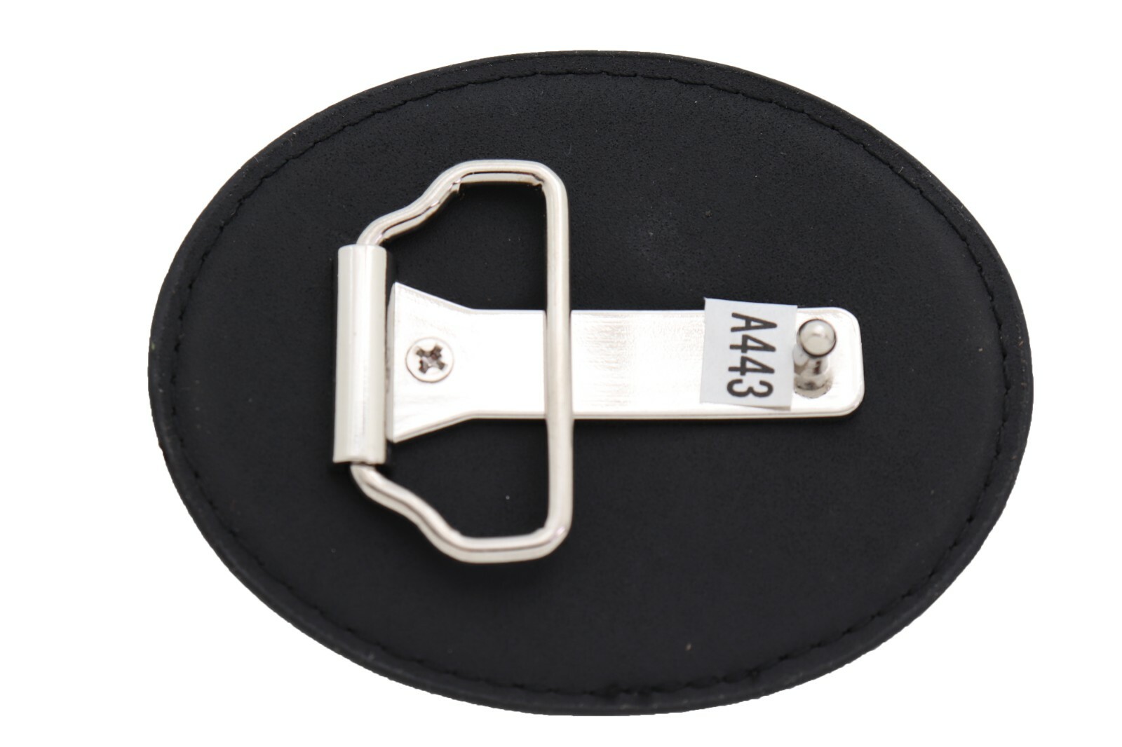 Men Women Fancy Belt Buckle Black Faux Leather Silver Metal Western Bling Cross