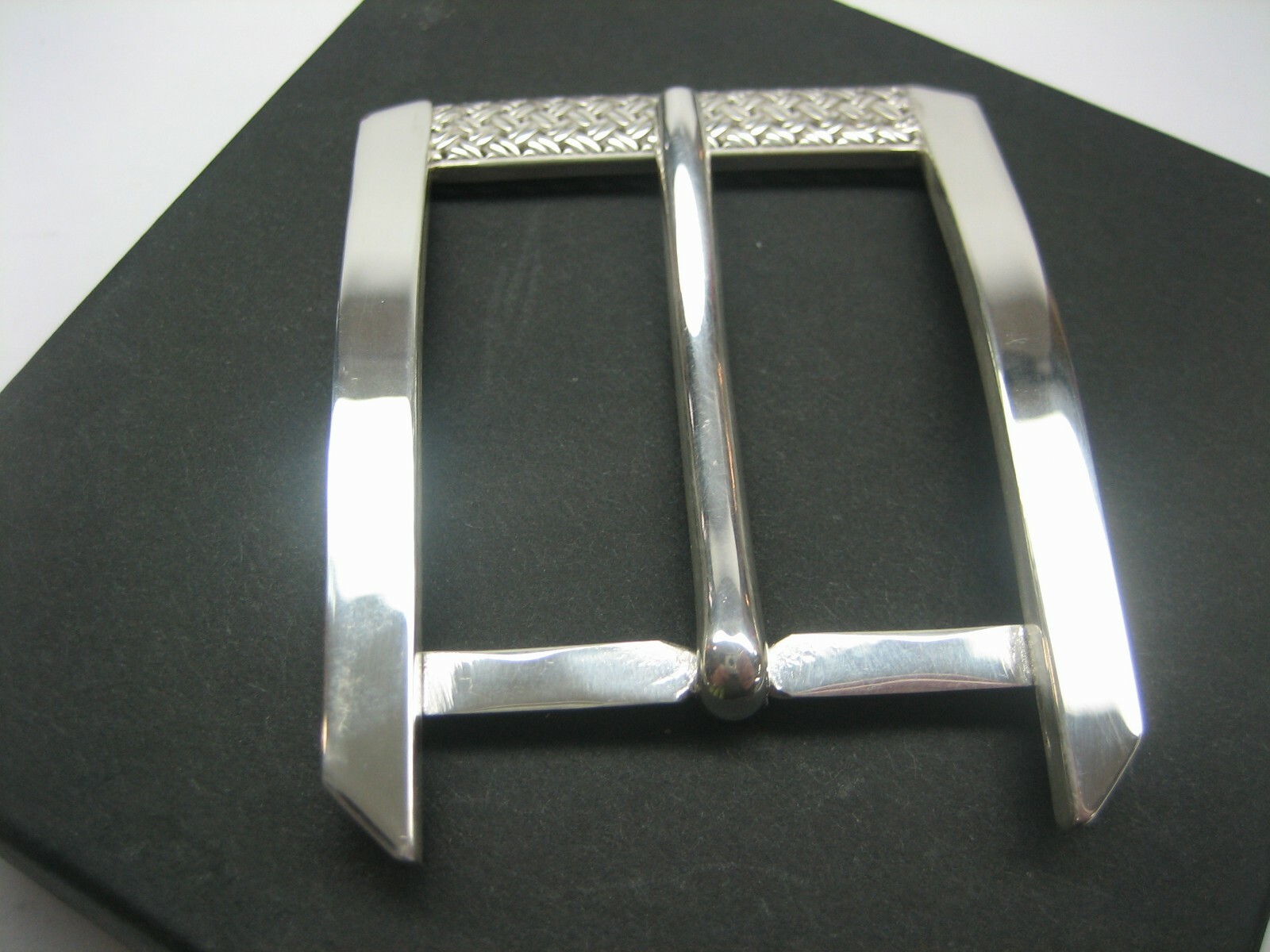 STERLING SILVER 925 BUCKLE WITH GENUINE LIZARD 1.5&Prime; BELT MADE IN U.S.A.