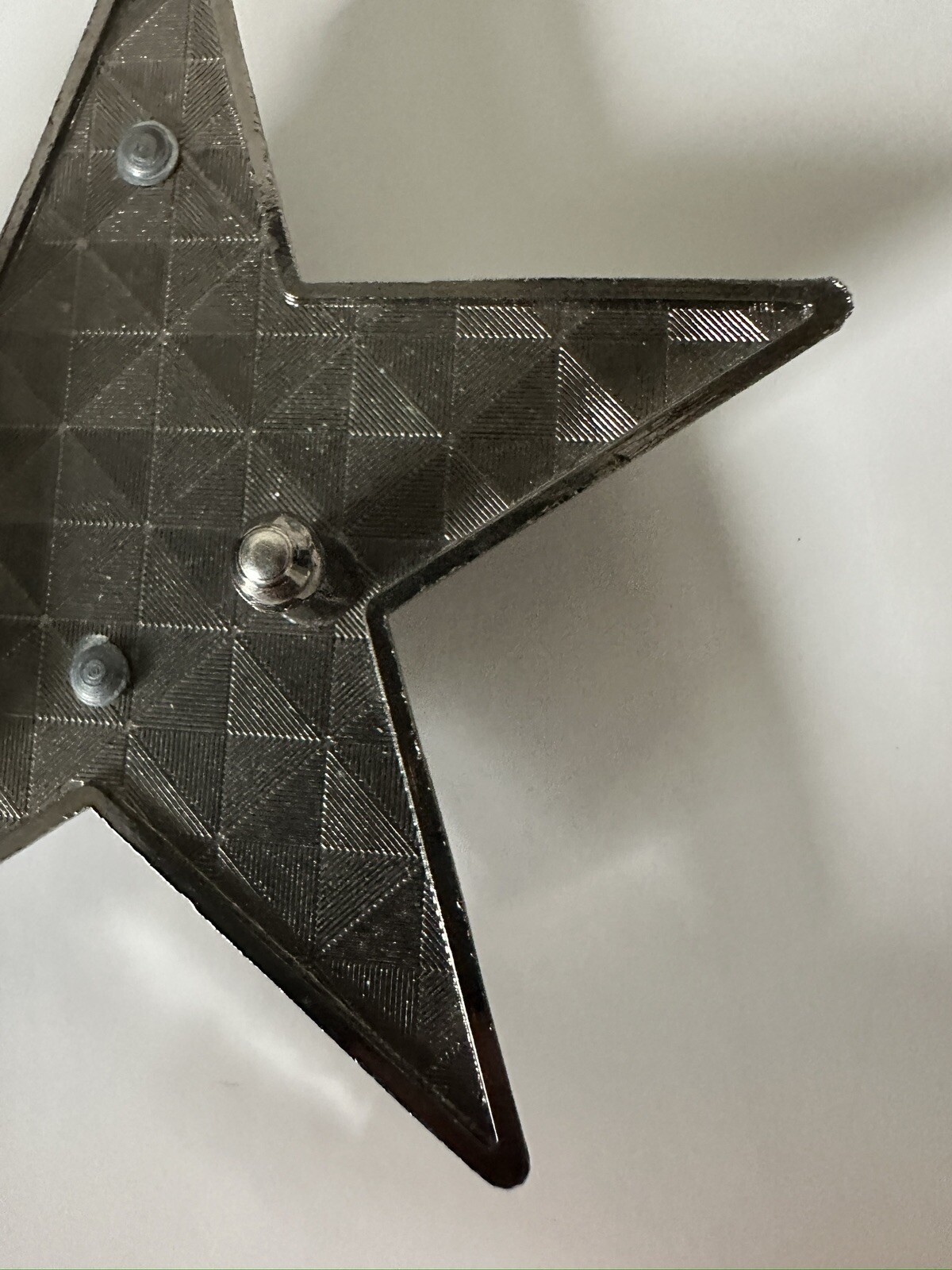Pewter Belt Buckle Rhinestone Star clear
