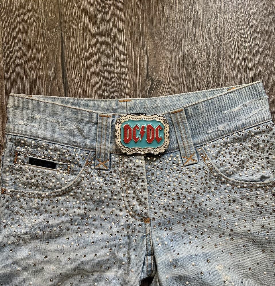 Rare Vintage Dsquared2 DC/DC Belt Buckle Shield Runway Archive Rock Y2K Dsquared