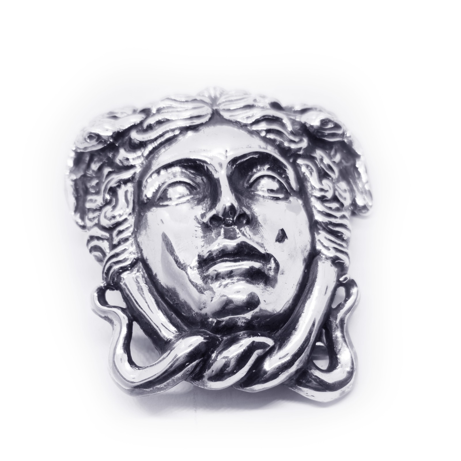 Medusa Ancient Greek Mythology Gorgo Sterling Silver Belt Buckle