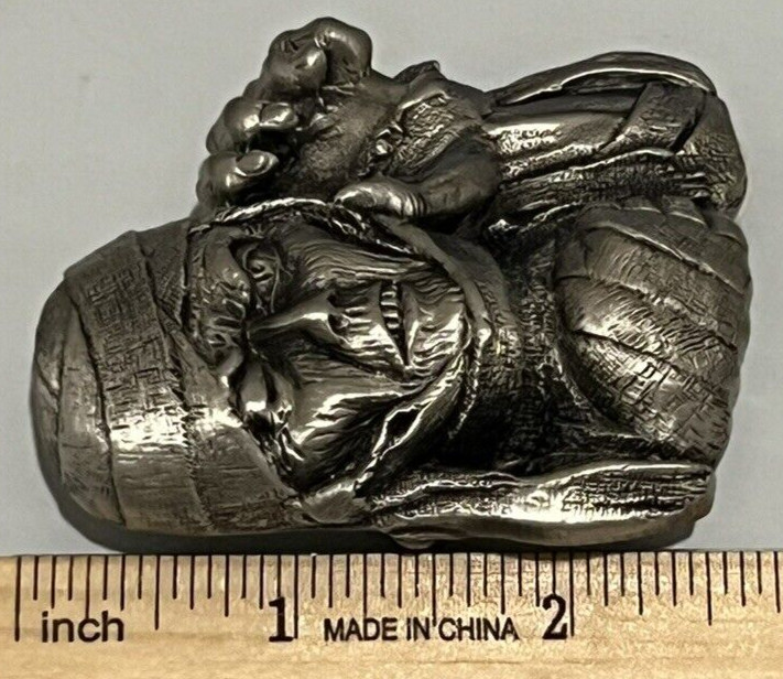 Mummy Haunted Spooky Egypt Tomb Sarcophagus Zinc Alloy Belt Buckle