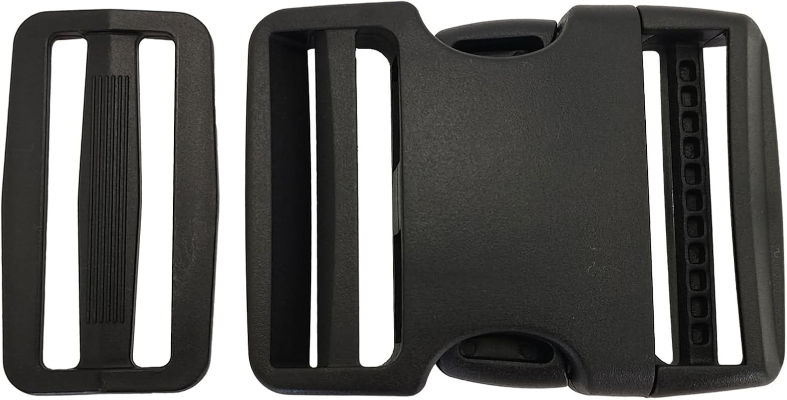 2&Prime; Heavy-Duty Buckle & Straps Set: 6-Pack Side Release Plastic Buckles+11 Yards
