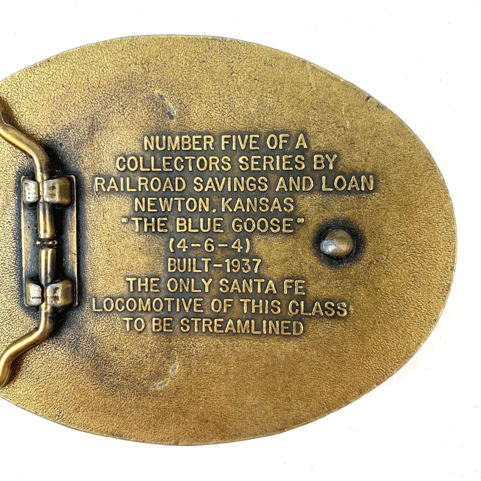 Railroad Savings The Blue Goose Since 1896 Metal Collector&rsquo;s Belt Buckle