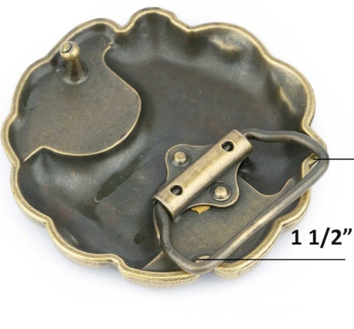 Viking Thor&rsquo;s Hammer Antique Bronze Metal Belt Buckle 1.5 in Men Norse Celtic