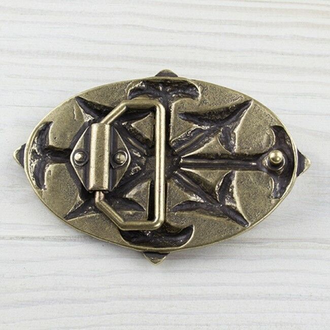 Celtic belt buckle brass arrow buckle removable clasp gs5245
