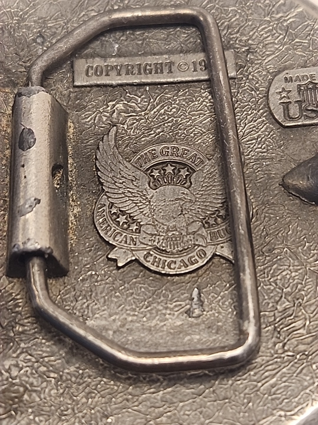 1926 Buffalo Nickel Design Belt Buckle Grt Amer. Chicago Beltbuckle Co. 1979