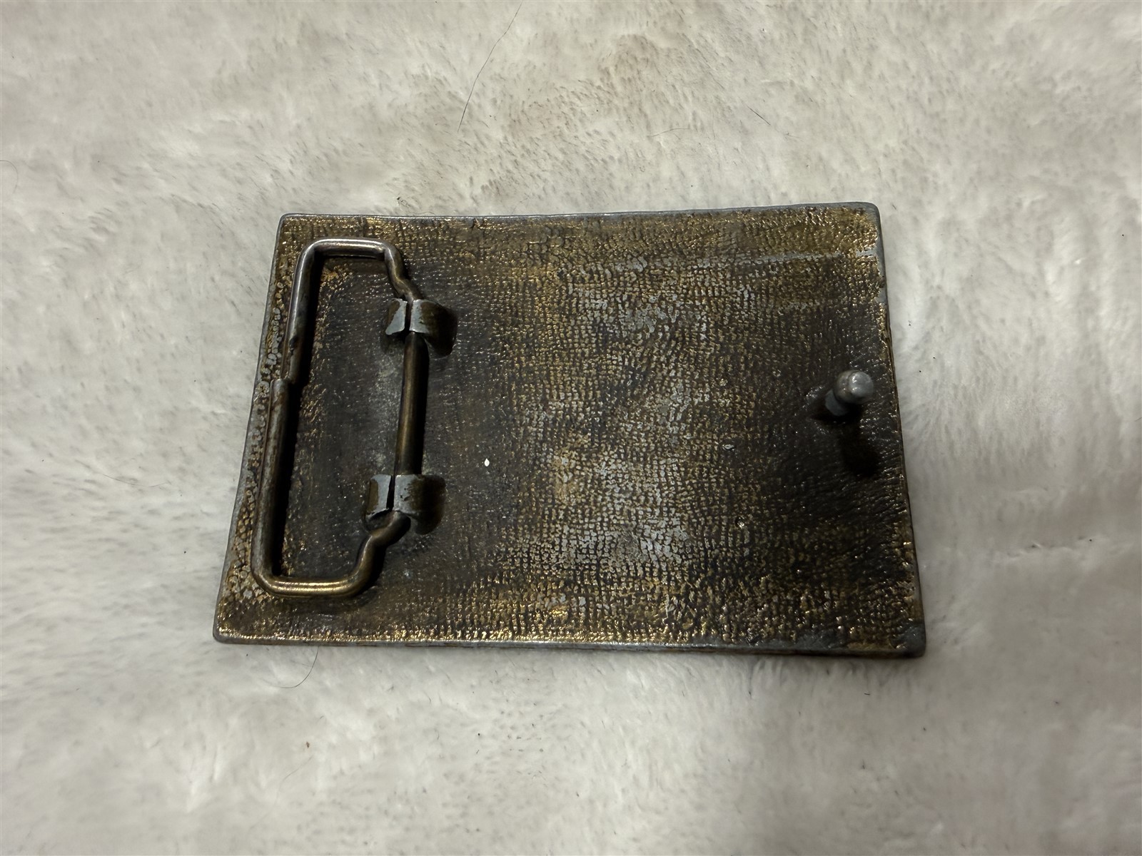 VINTAGE ANHEUSER BUSCH BUDWEISER BEER CAN LABEL BRASS BELT BUCKLE