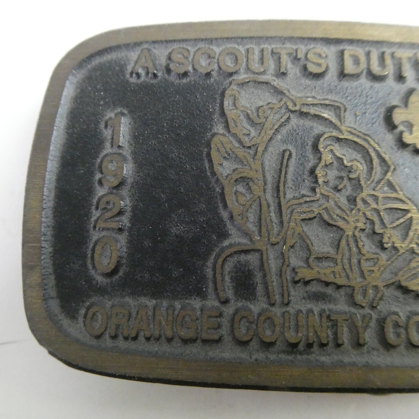 Boy Scouts of America Orange County Council BSA Belt Buckle Dyna 75 Anniversary
