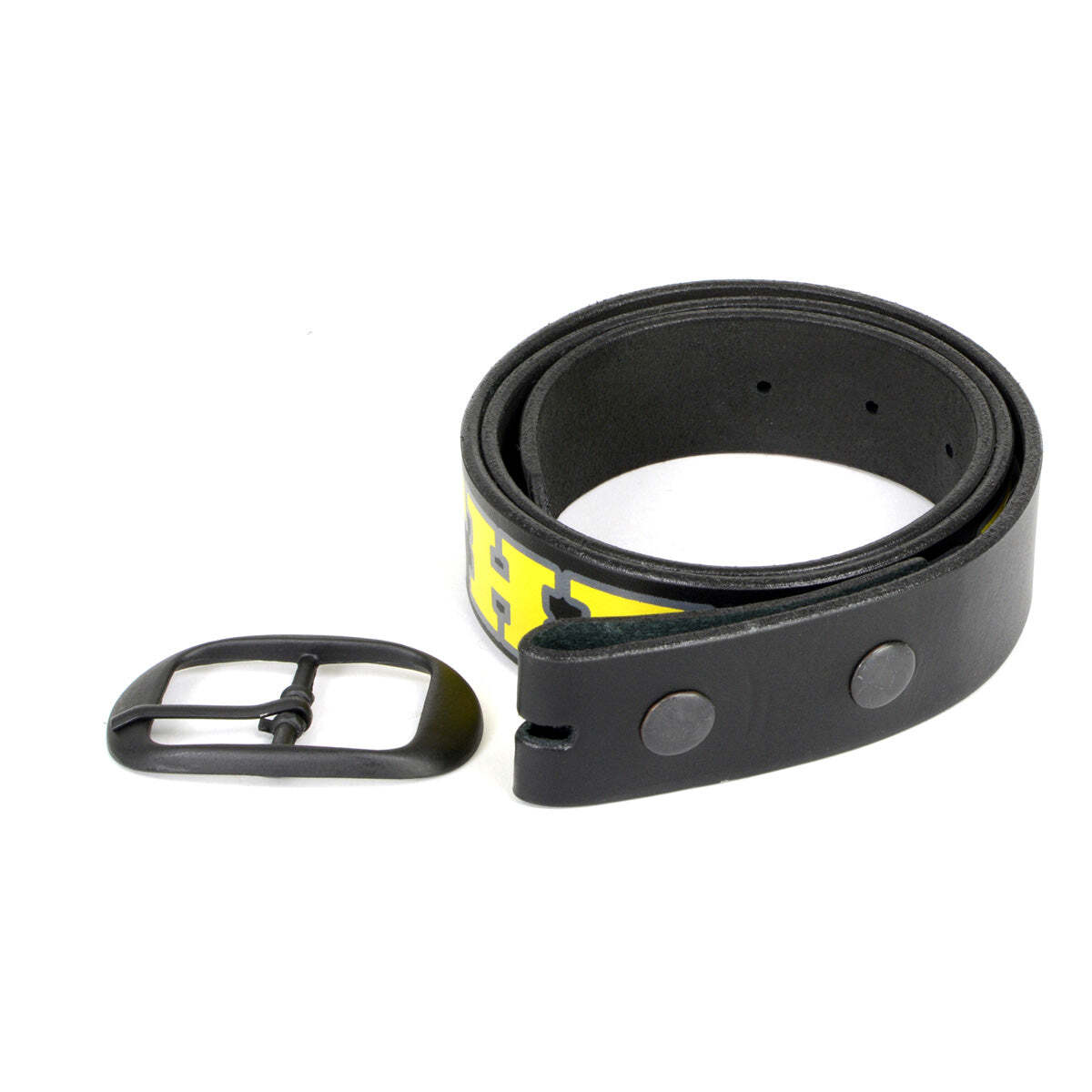 Milwaukee Leather MP7112 Men&rsquo;s We The People Black Genuine Leather Belt Buckle