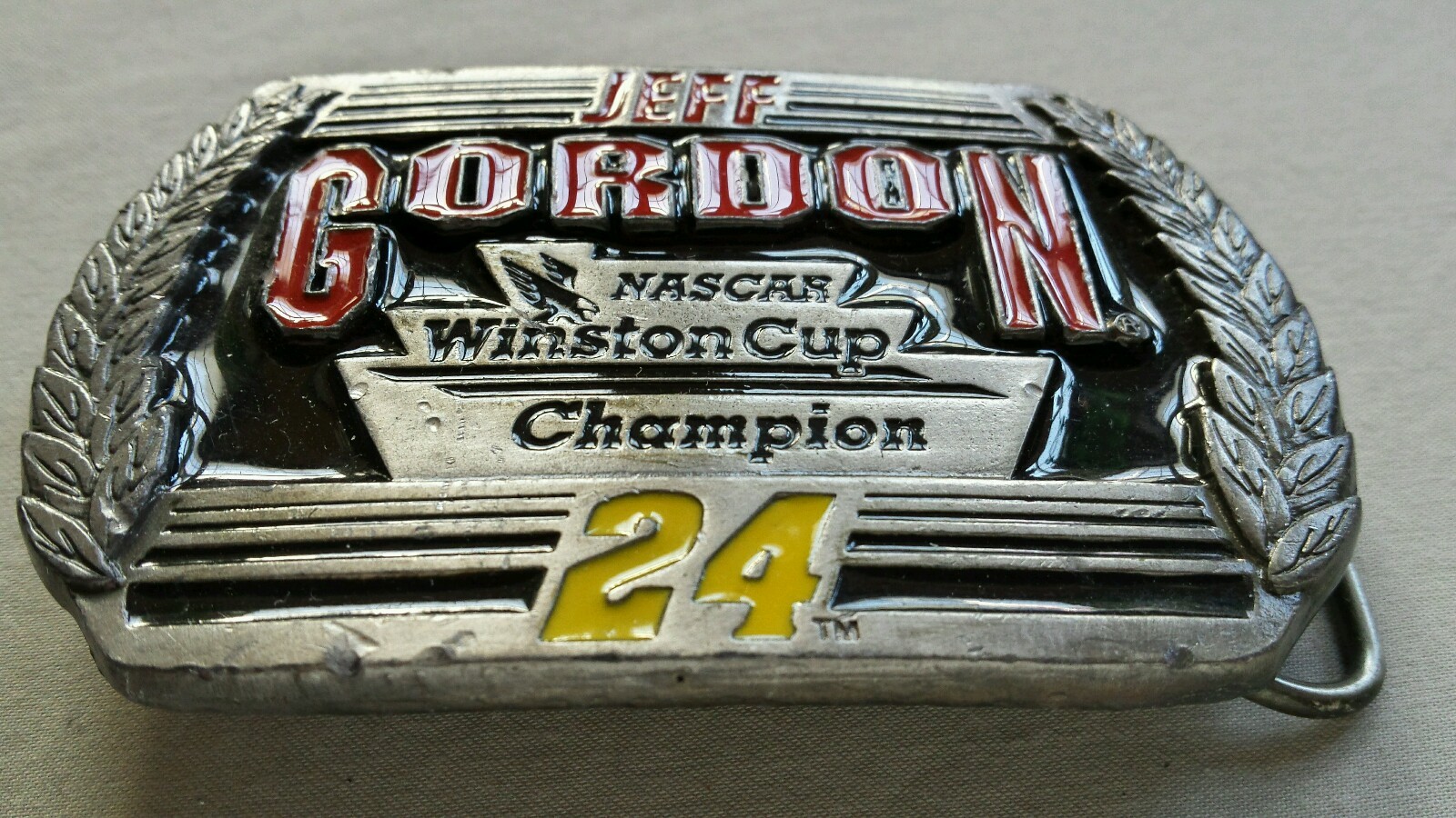 JEFF GORDON NASCAR WINSTON CUP CHAMPION #24 NASCAR SPECIAL EDITION BELT BUCKLE