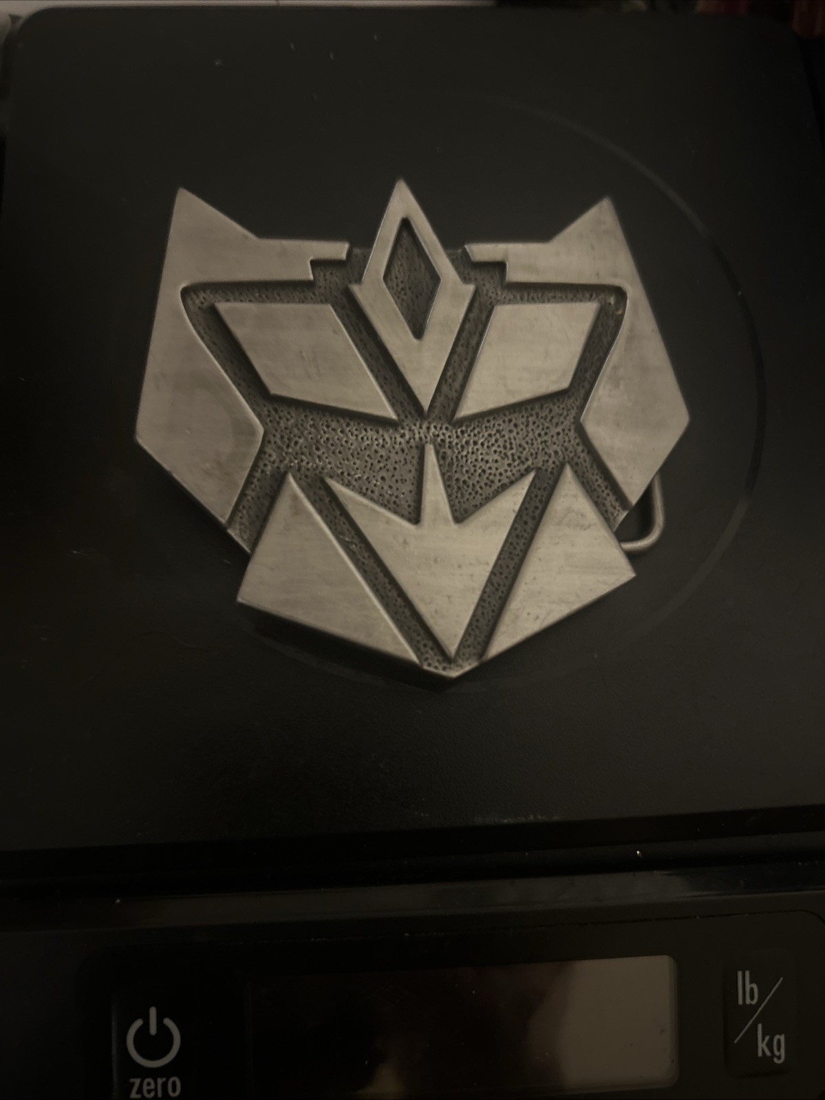 Super Hero Transformers Decepticon Logo Kid Men Metal Belt Buckle