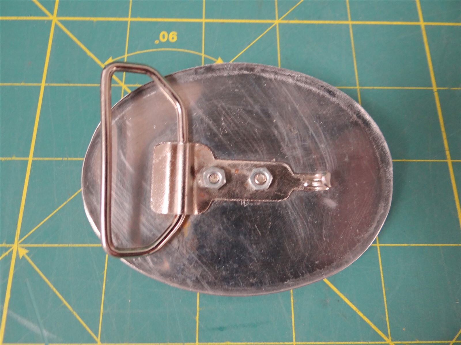 Shooting Revolver Belt Buckle Turquoise