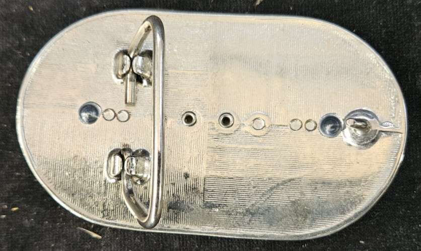 Polished Agate Western belt buckle