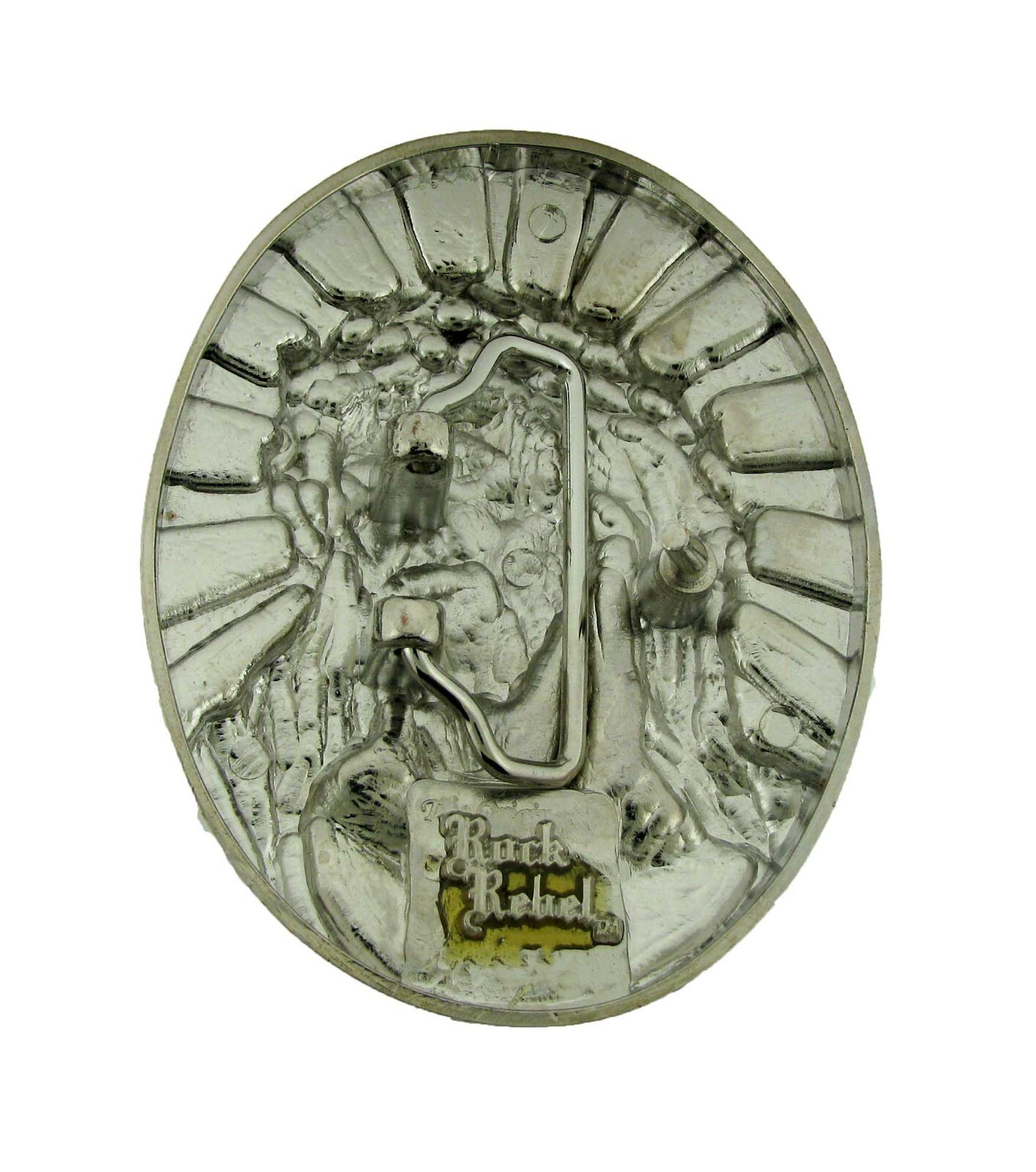 Jesus Image Belt Buckles Men Women Brushed Antiqued Vintage Gray Metal Western
