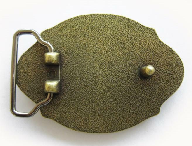 OVAL IRISH CELTIC KNOTS BRONZE VINTAGE MEDIAVAL BELT BUCKLE