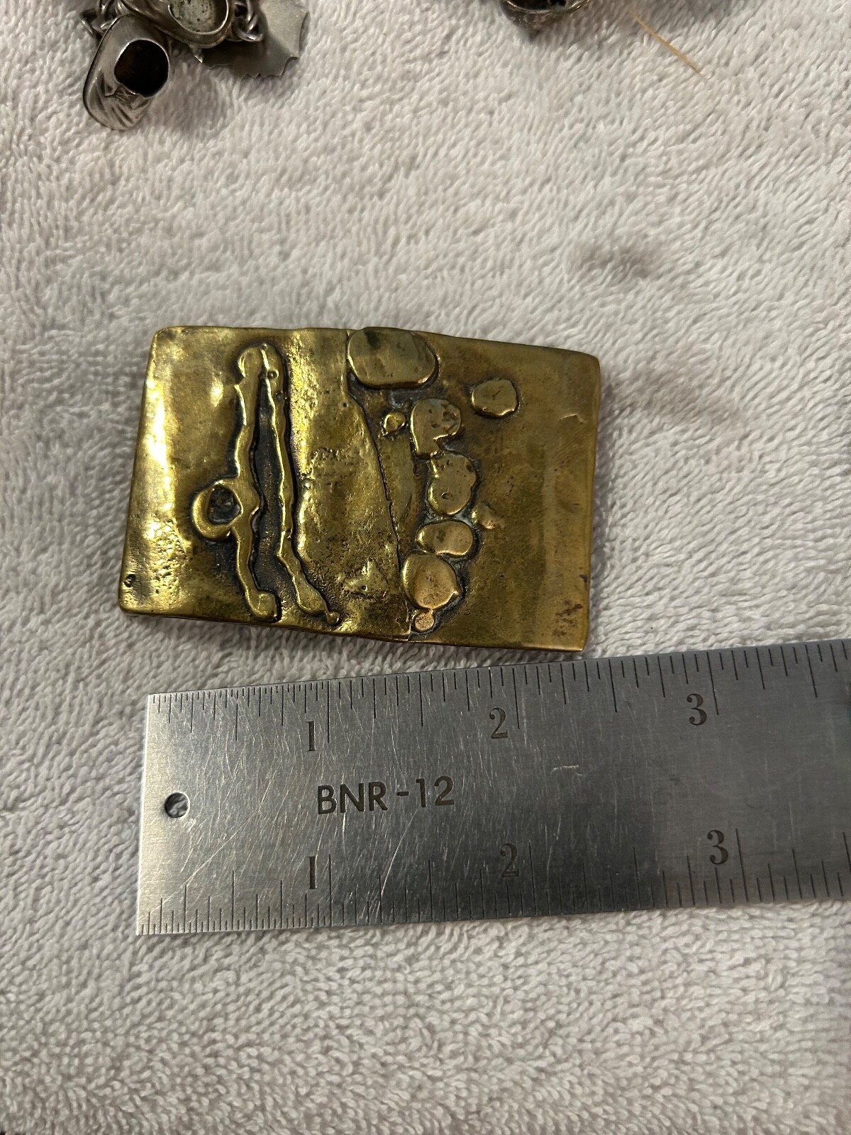 Vintage Modern Modernist Abstract Belt Buckle