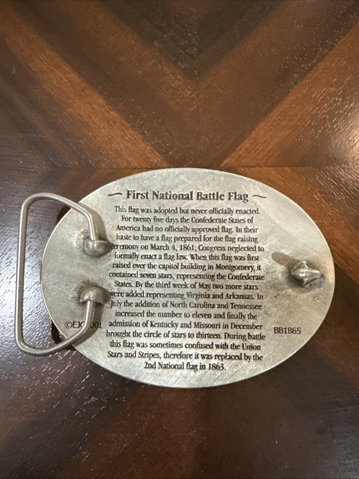First National Flag Belt Buckle