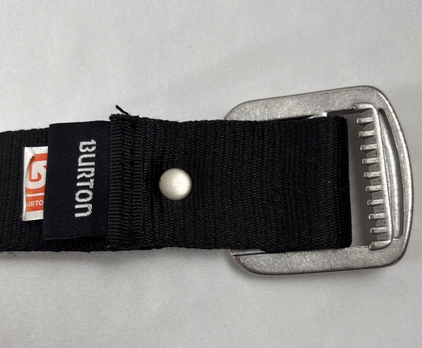 Burton Snowboards Belt Adult Large Black Metal 34-36 W Vintage