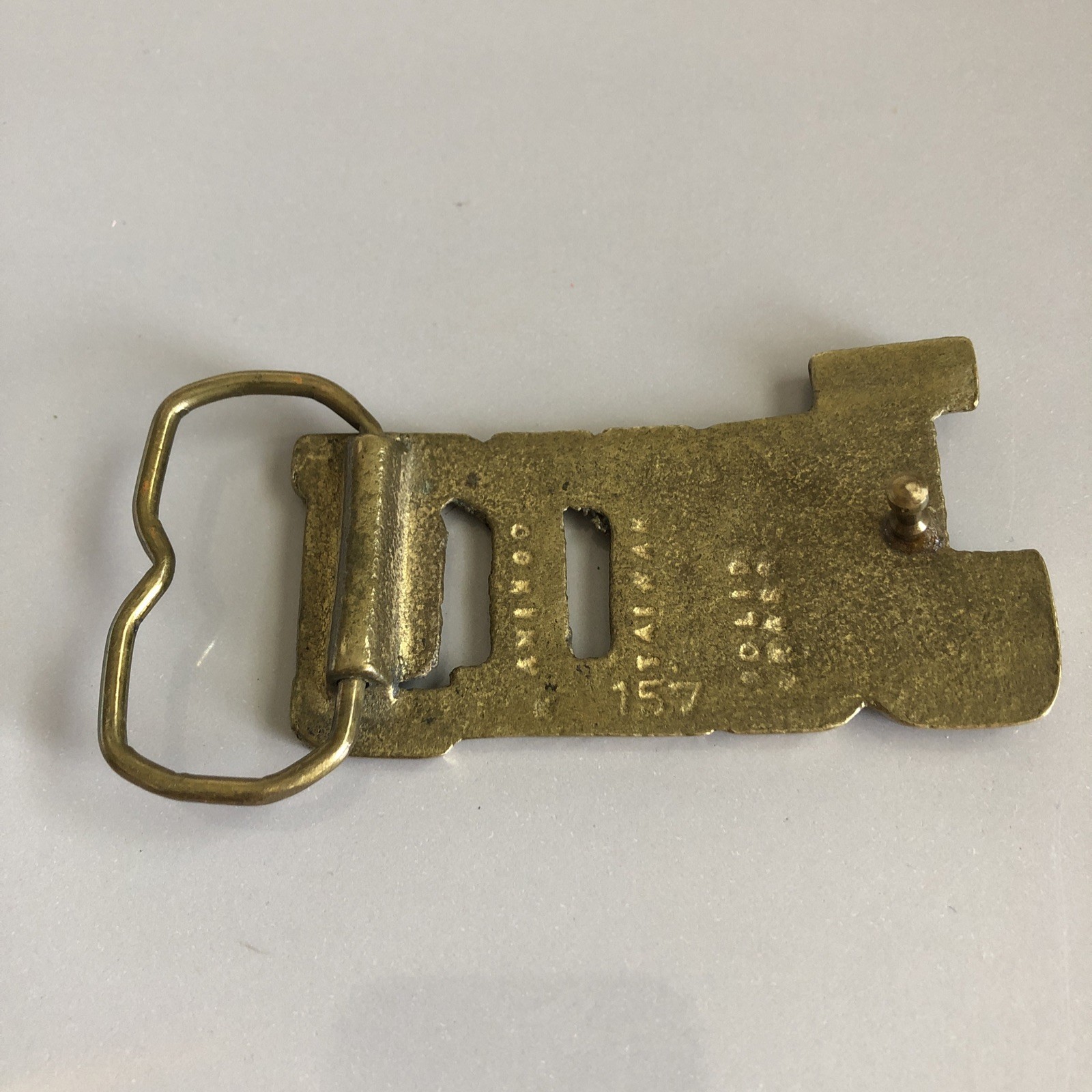 Vintage Aminco Solid Brass JERRY Name Belt Buckle Personalized Western Retro