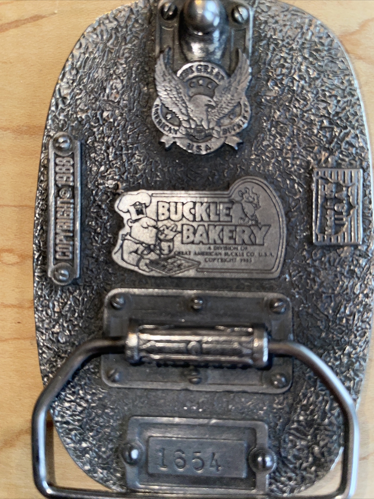 Police America Finest Law Enforcement We Serve and Protect Belt Buckle 1988 USA