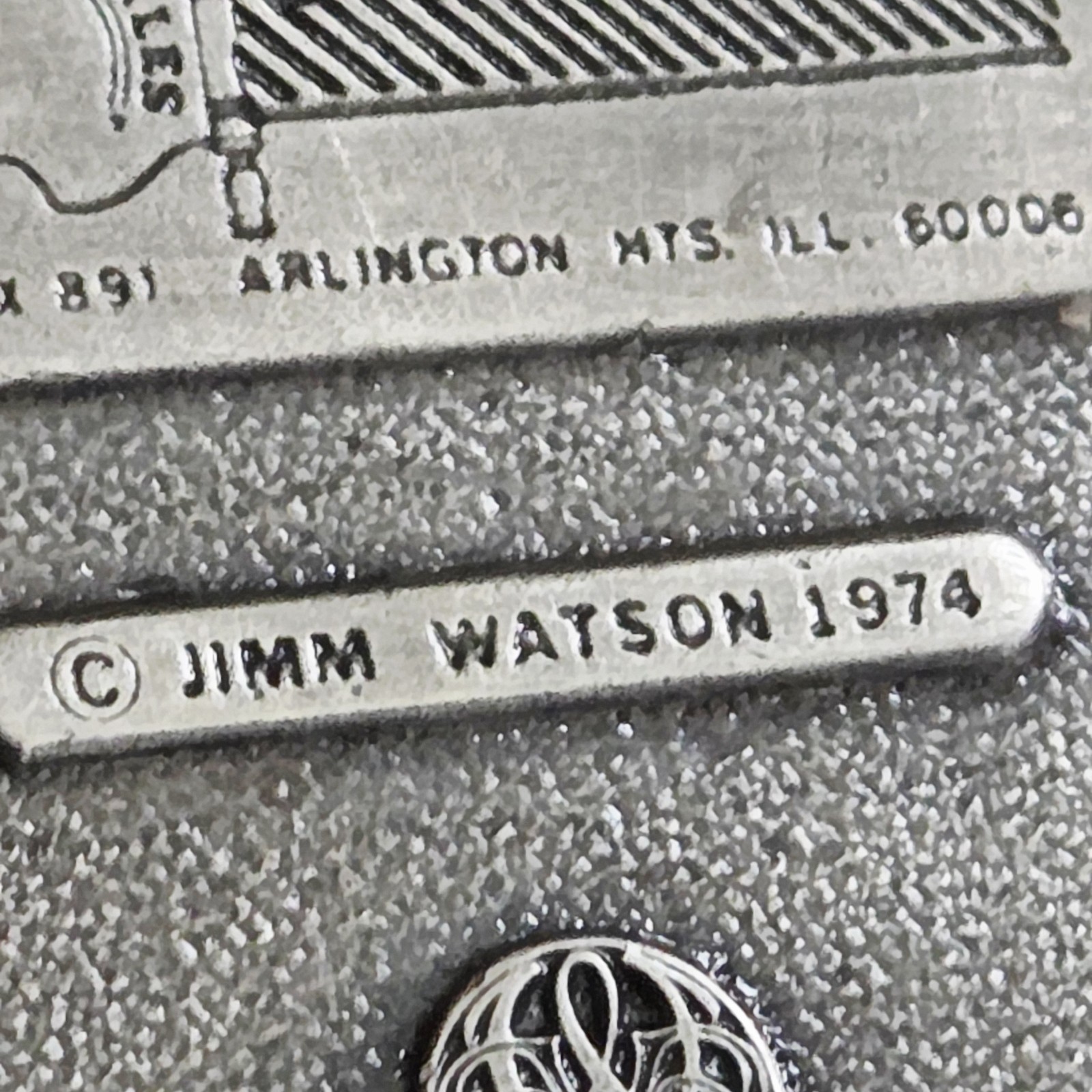 Belt Buckle – Legendary Buckles Jimm Watson 1974 Statler Brothers (some wear)