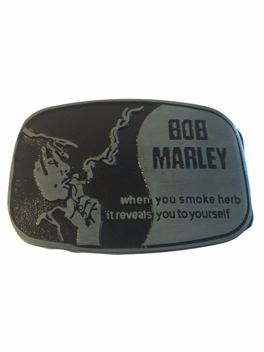 BOB MARLEY Wisdom Logo Metal Enamel BELT BUCKLE