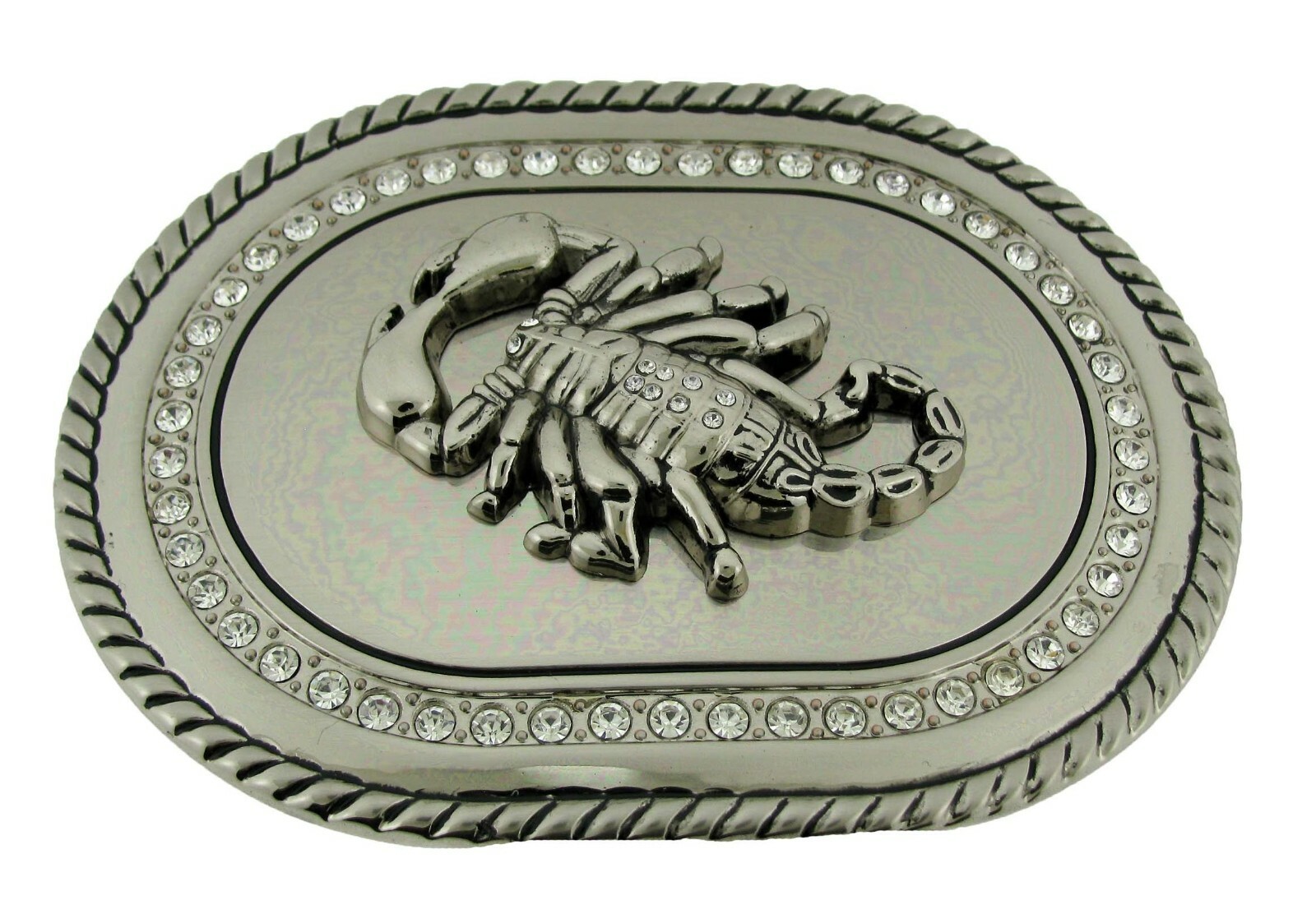Scorpion Belt Buckle Zodiac Sign Gothic Rodeo USA Cowboy Western Silver Metal TX