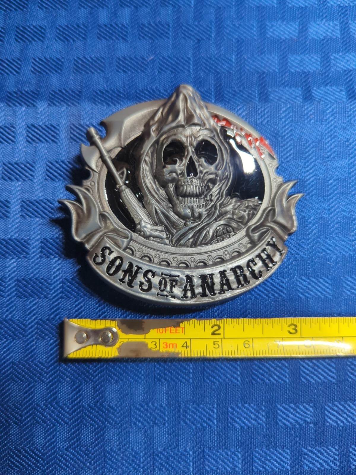 Sons of Anarchy Grim Reaper Gothic Punk Skull Motorcycle Biker Belt Buckle