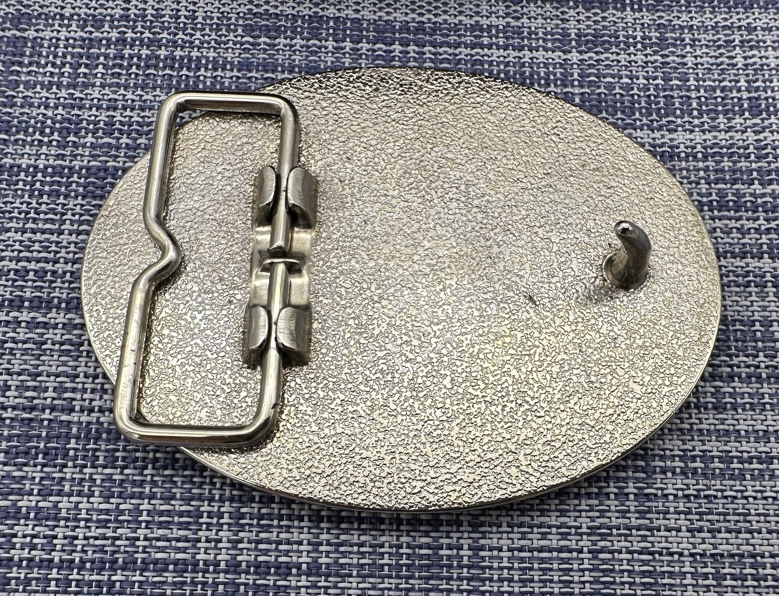 Vintage 80’s Gold Tone Soaring Eagle Cowboy Western Buckle w/ Leather Belt