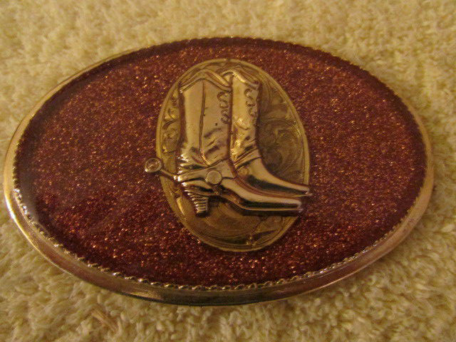Cowboy Boots Belt Buckle Western BX-BB1