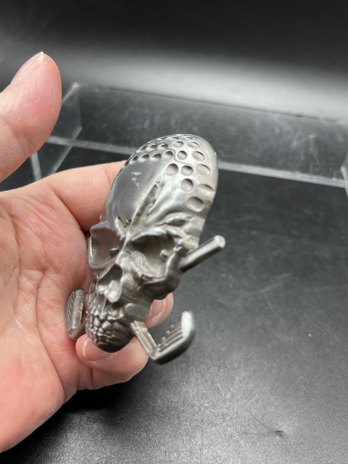 Tattoo Golf Wild Skull Belt Buckle