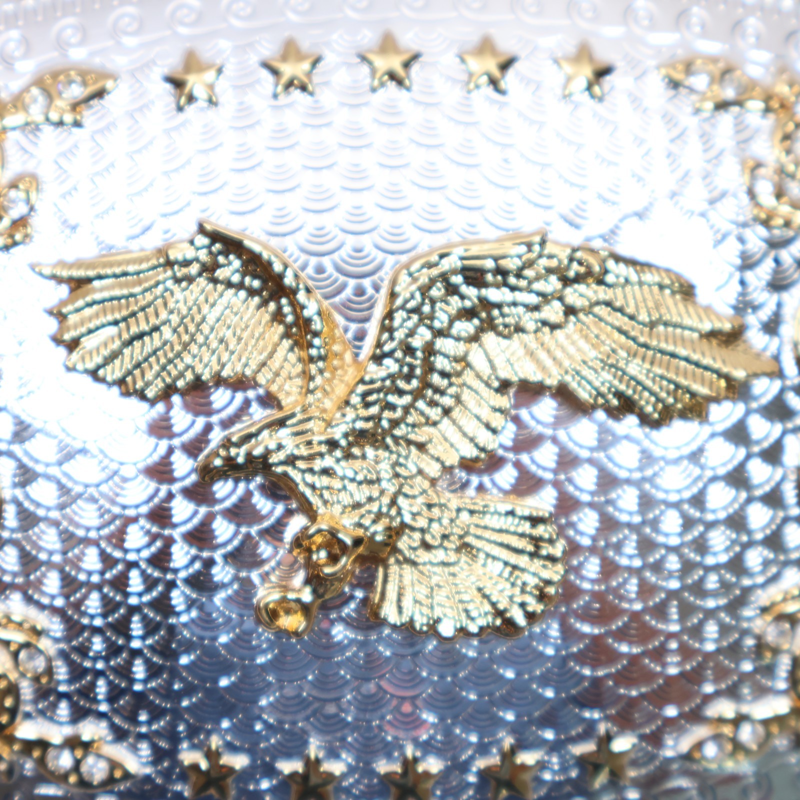 EAGLE Belt Buckle RECTANGLE Rodeo Western LARGE