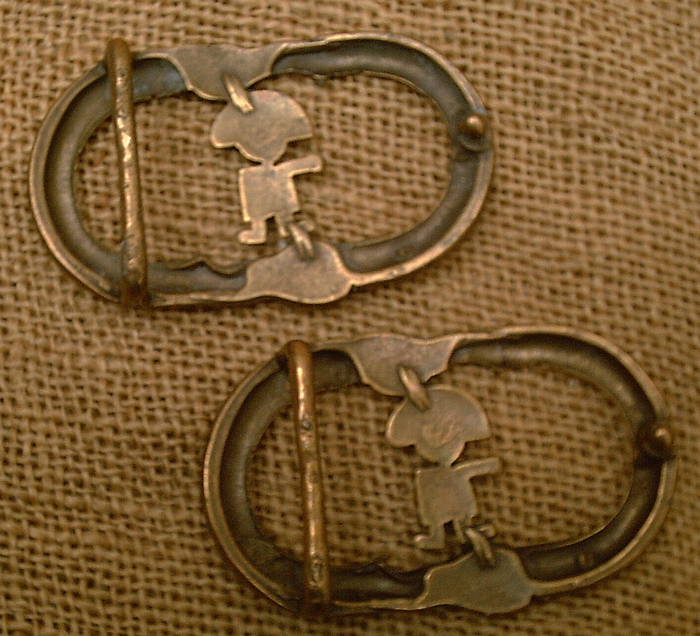 2 PCS BELT BUCKLE BUCKLE UNISEX BRASS INCA MEXICO MAYA NATIVE
