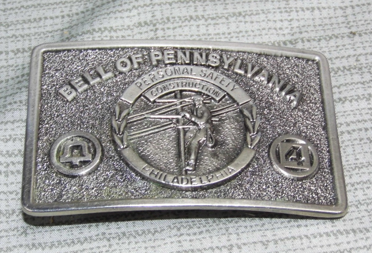 Vintage 1982 Bell of Pennsylvania Belt Buckle #4 L@@K!!