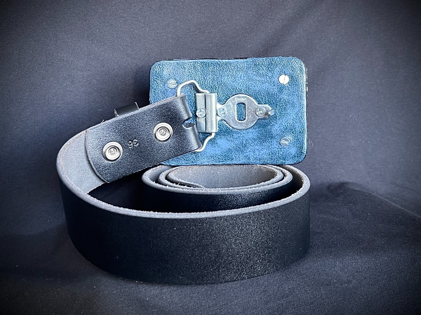 “Armor of Color” Pride Belt Buckle OOAK Rainbow Wood Inlay – Darren McNeese