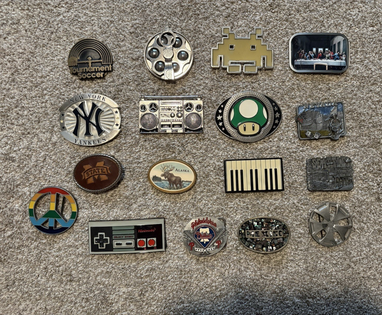 Collectible Belt Buckles $5 dollars per buckle. – Message which ones you want