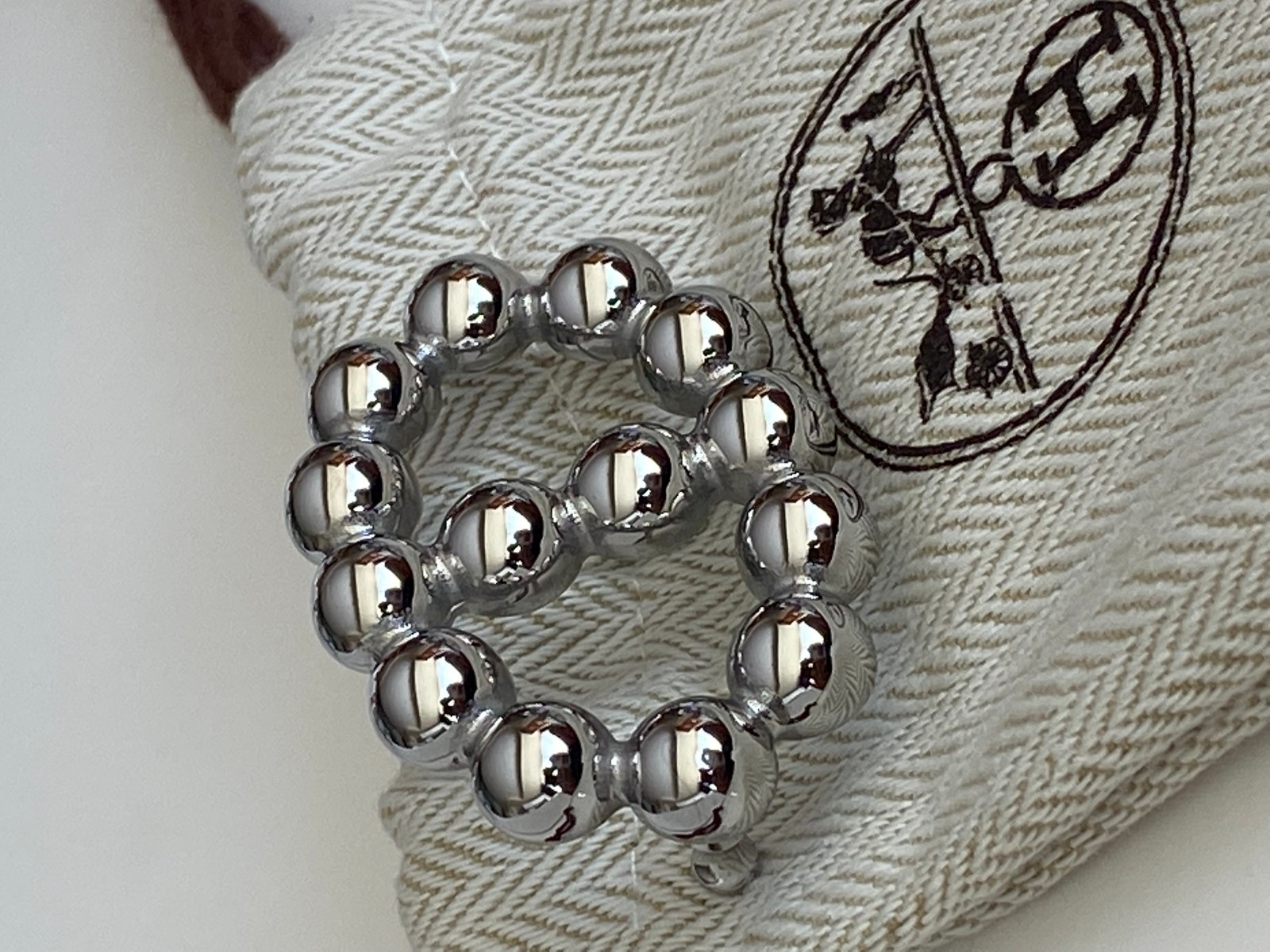 H 24mm Silver Belt buckle