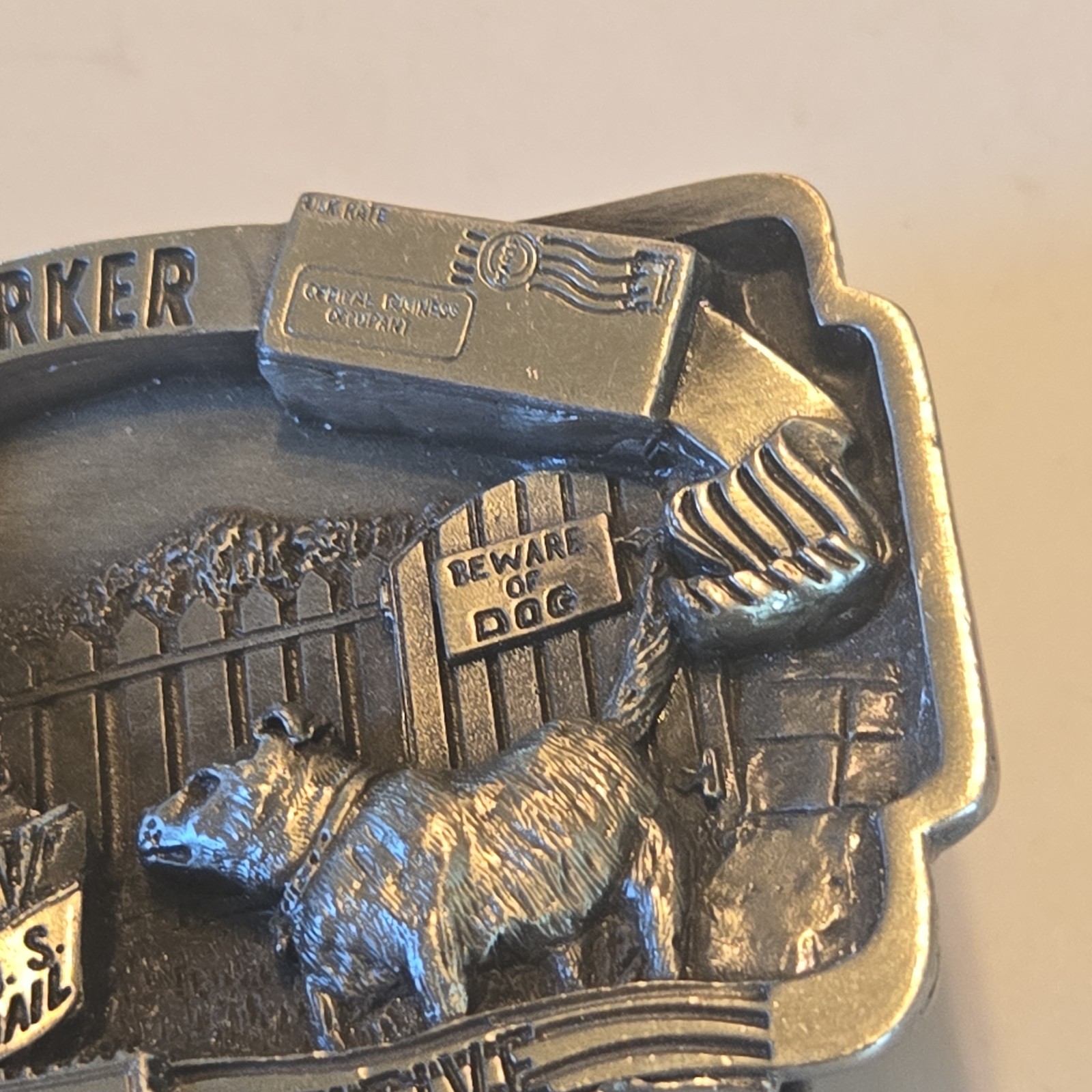 Vintage 1985 Postal Worker Commemorative U.S. Mail Belt Buckle #3012 of 5000