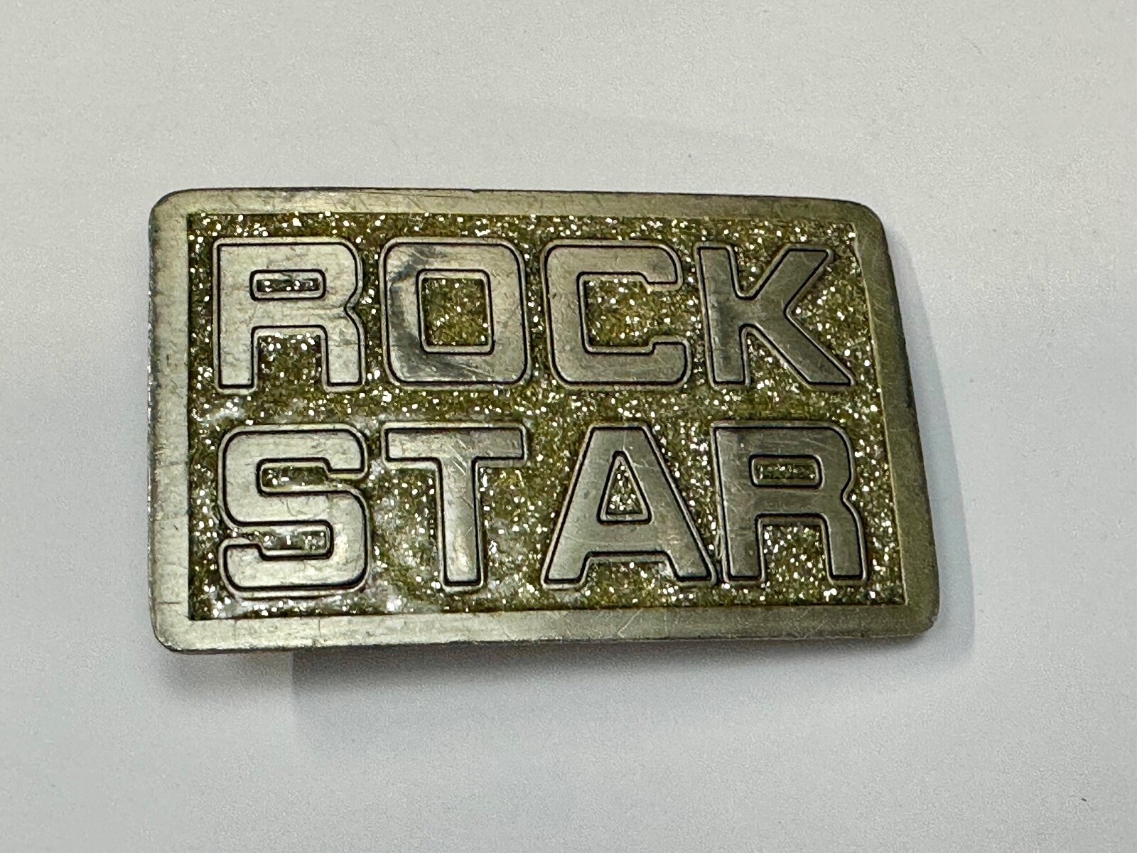 Rock Star 2001 Great American Products Statement Novelty Vintage Belt Buckle