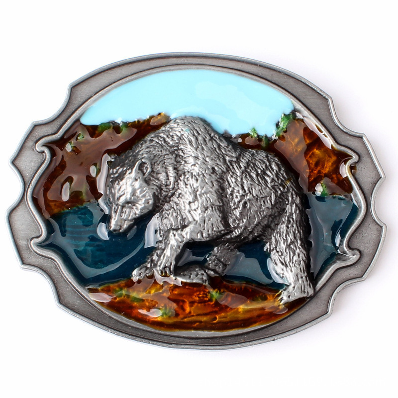 Polar Bear Belt Buckle Wild Animal Western Cowboy Native American (BER-01)