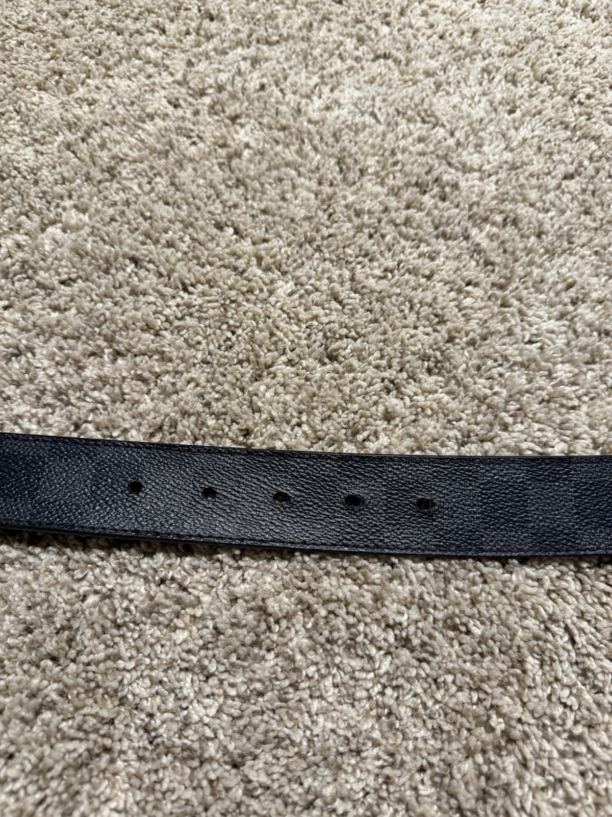 Authentic Louis Vuitton Reversible Belt M9632 Black Silver Damier Graphite
